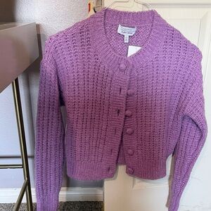 & Other Stories Lilac Cardigan Sweater